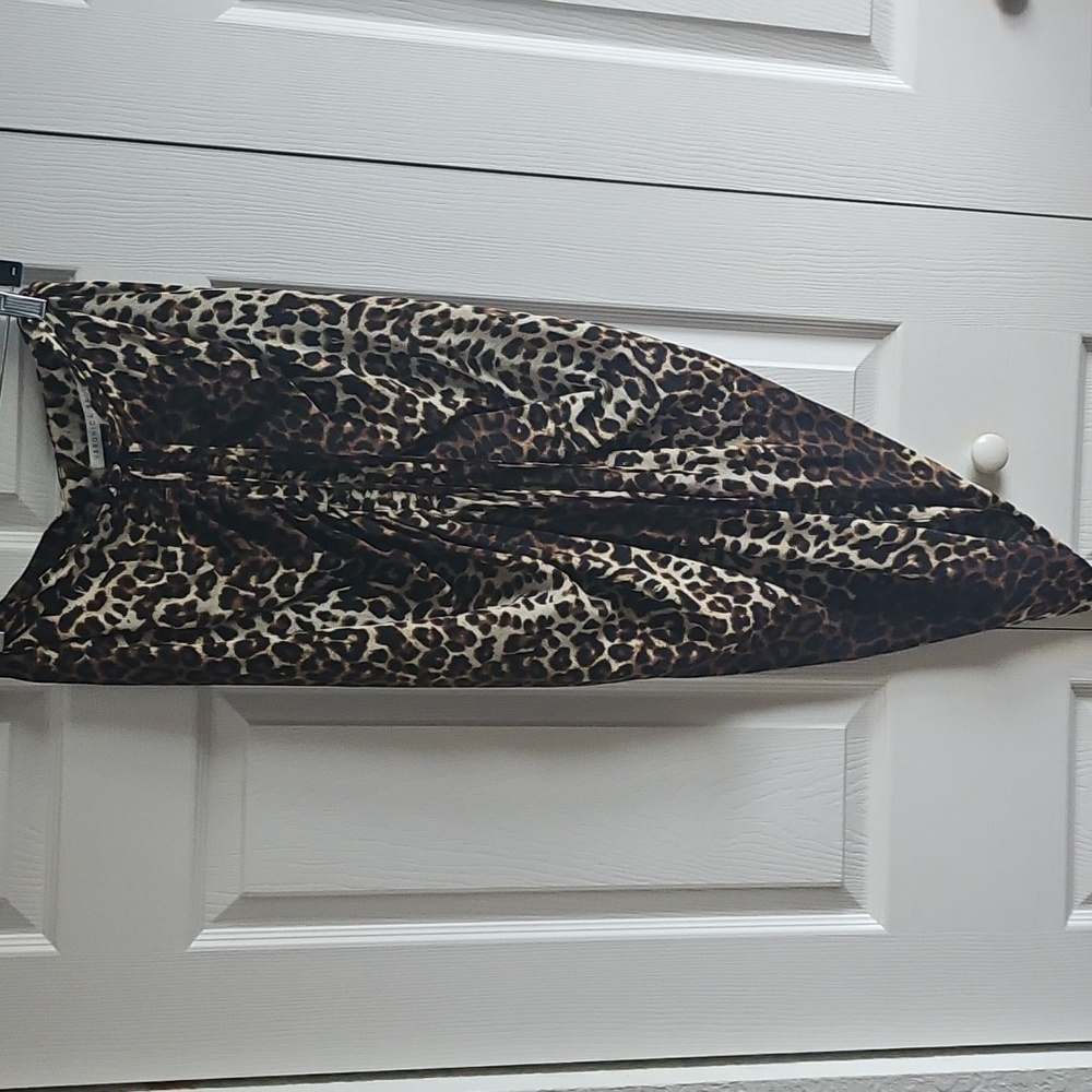Veronica Beard Leopard Print Maxi/Midi Skirt